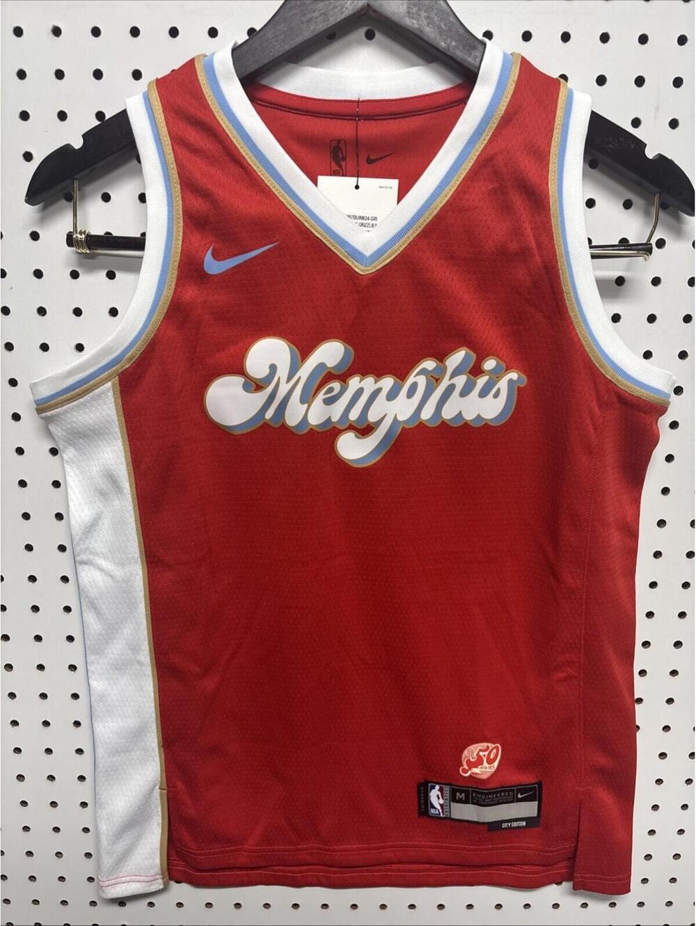 Nike Memphis Grizzlies NBA City Edition Swingman Dri-FIT Jersey Red Youth M